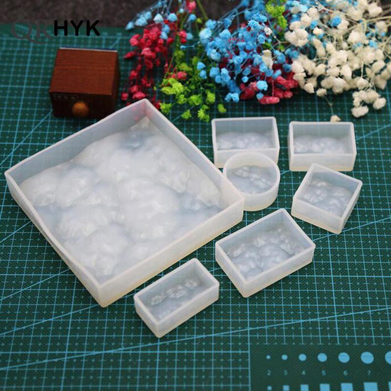 Resin Ocean Wave Mold - ระลอกน้ำWaveจี้สร้อยคอต่างหูลูกปัดหล่อคริสตัลแม่พิมพ์ซิลิโคนของเหลวเรซิ่นแม่พิมพ์DIYเครื่องประดับทำหัตถกรรมเครื่องมือ