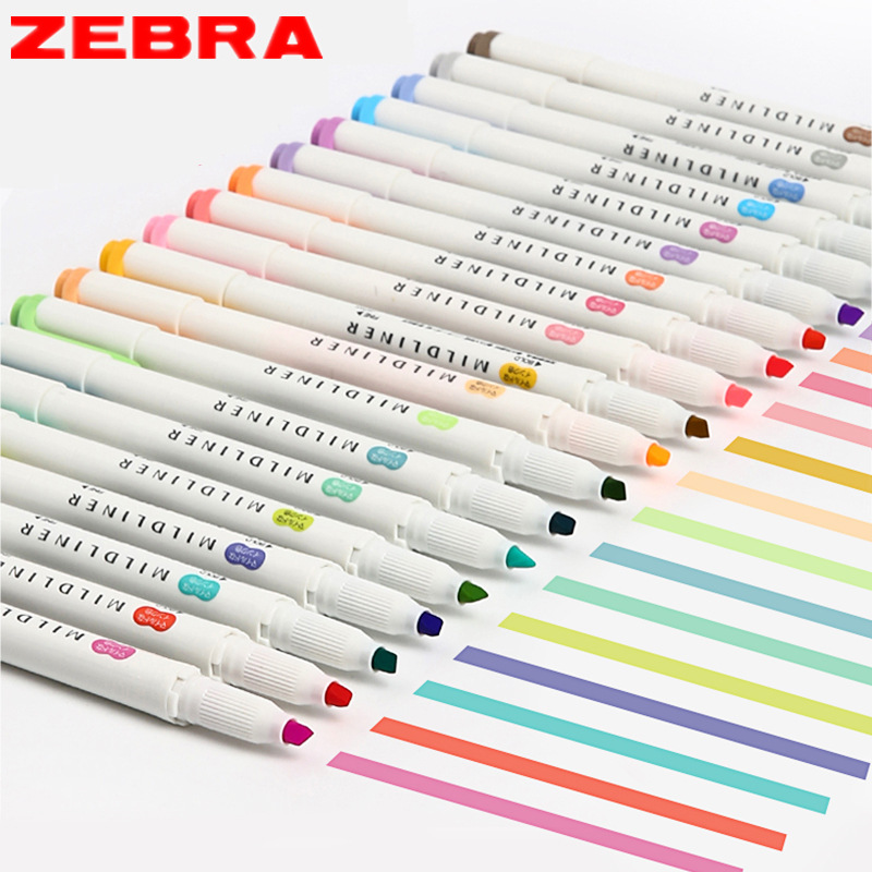 Zebra Pen Mildliner - ปากกาเขียนด้วยลายมือ Zebra Mildliner Highlighter Set พร้อม
