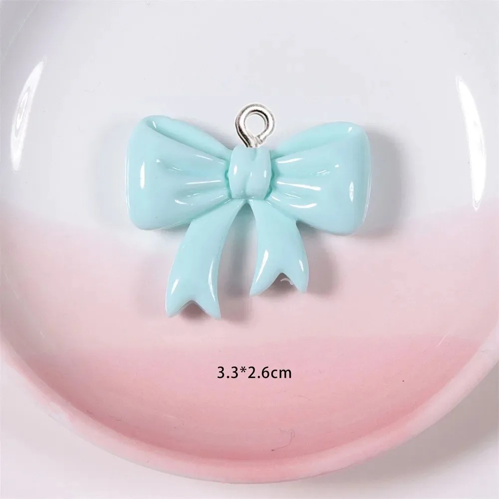 10 ชิ้น ชาร์มเรซิ่นรูปโบว์สีลู - Resin Craft Projects บทวิจารณ์และราคา