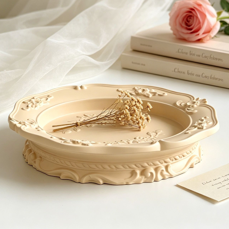 แม่พิมพ์ซิลิโคนลายลูกไม้บาโรกส - Coaster Mold Round บทวิจารณ์และราคา