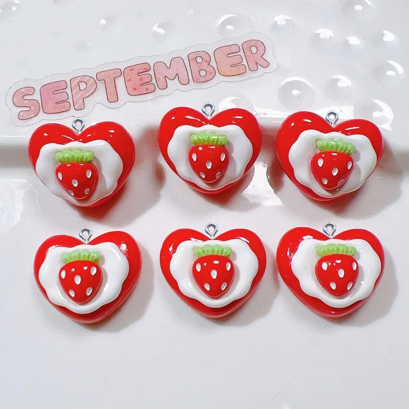จี้เรซิ่นรูปเค้กผลไม้น่ารัก 10 - Resin Craft Projects บทวิจารณ์และราคา