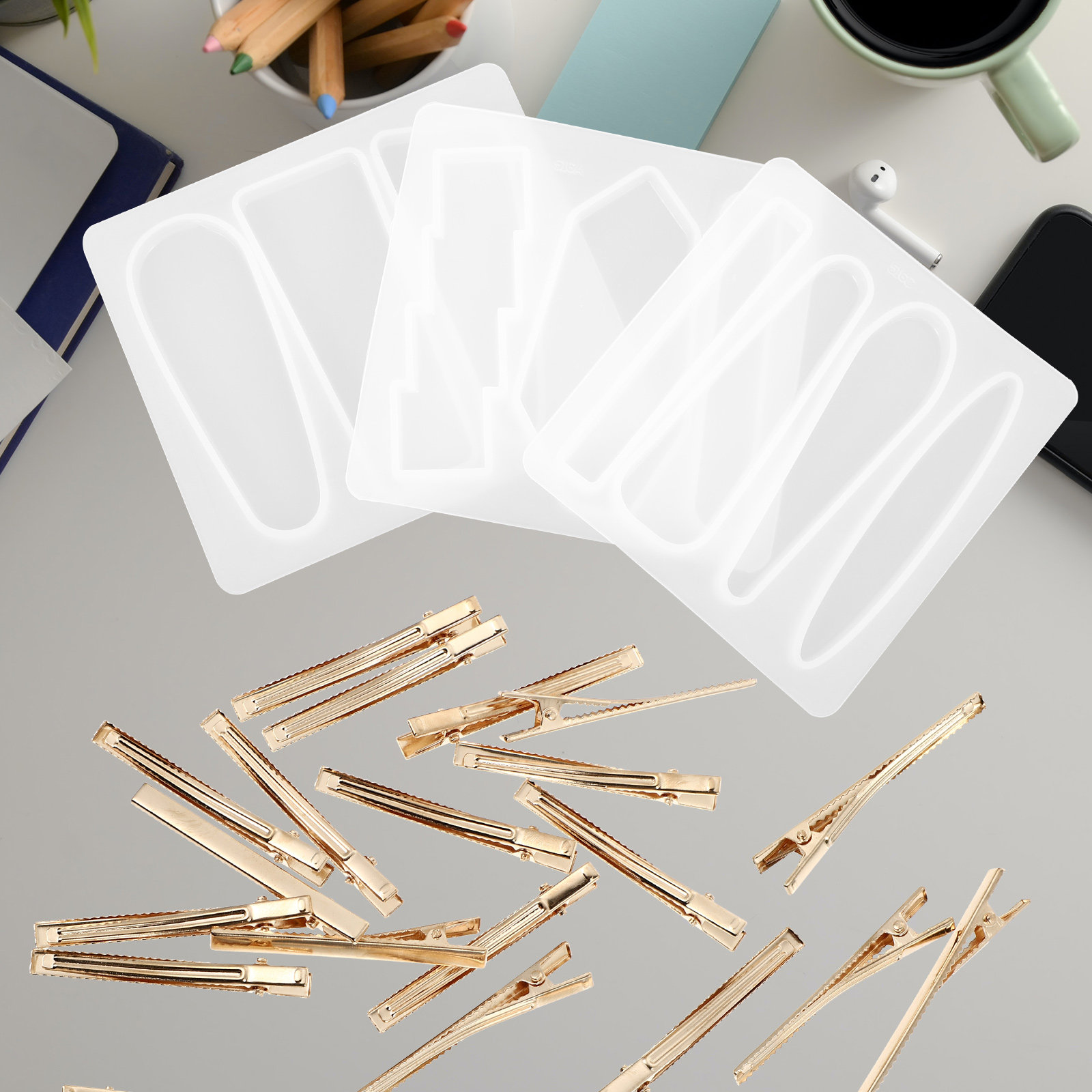 ชุดแม่พิมพ์ซิลิโคนสำหรับทำกิ๊บ - Resin Crafts Diy บทวิจารณ์และราคา
