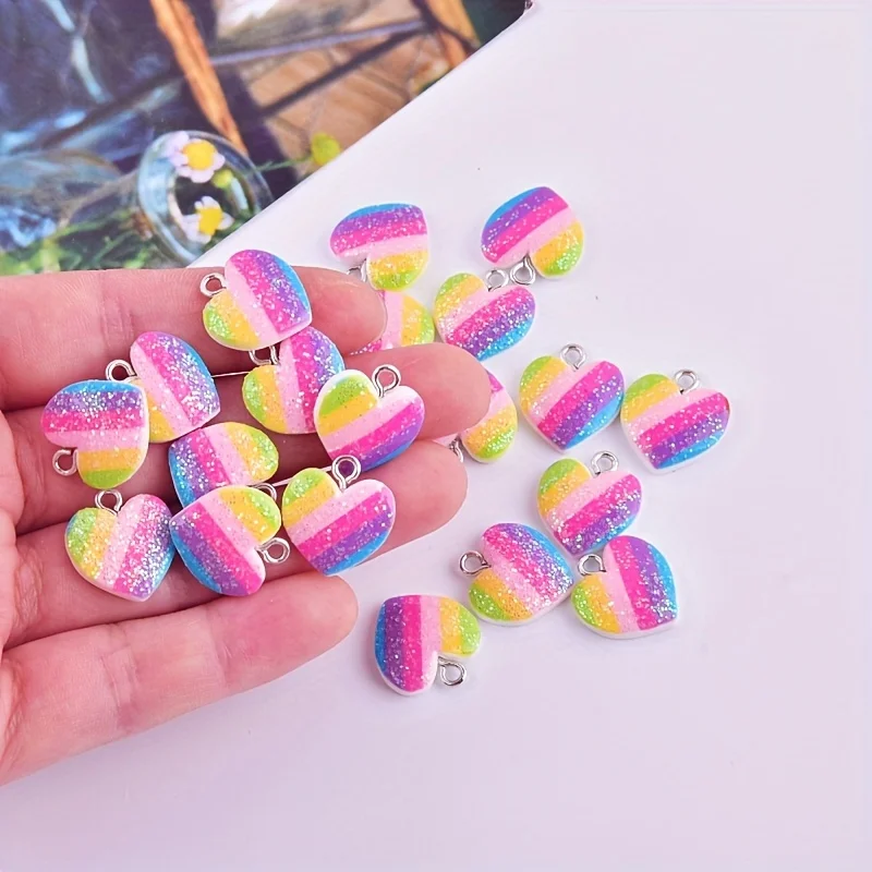 ชาร์มเรซิ่นรูปหัวใจหลากสี 10 ช - Resin Craft Projects บทวิจารณ์และราคา