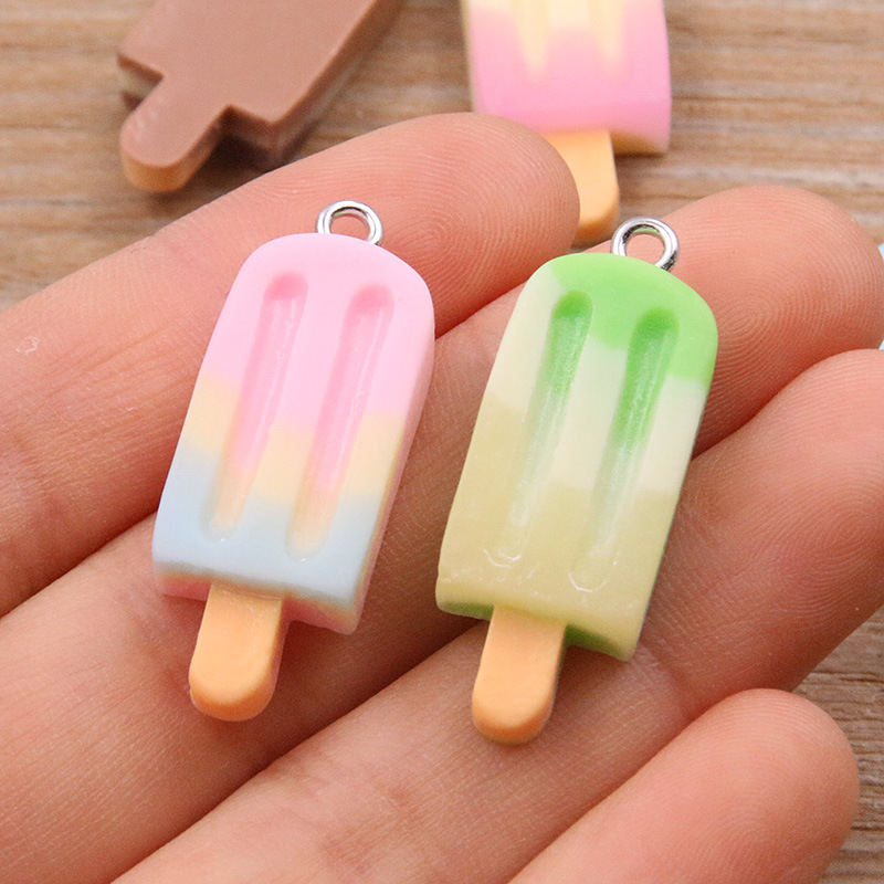 ชาร์มเรซิ่นรูปไอศกรีมไล่สี 6 ช - Resin Crafts Diy บทวิจารณ์และราคา