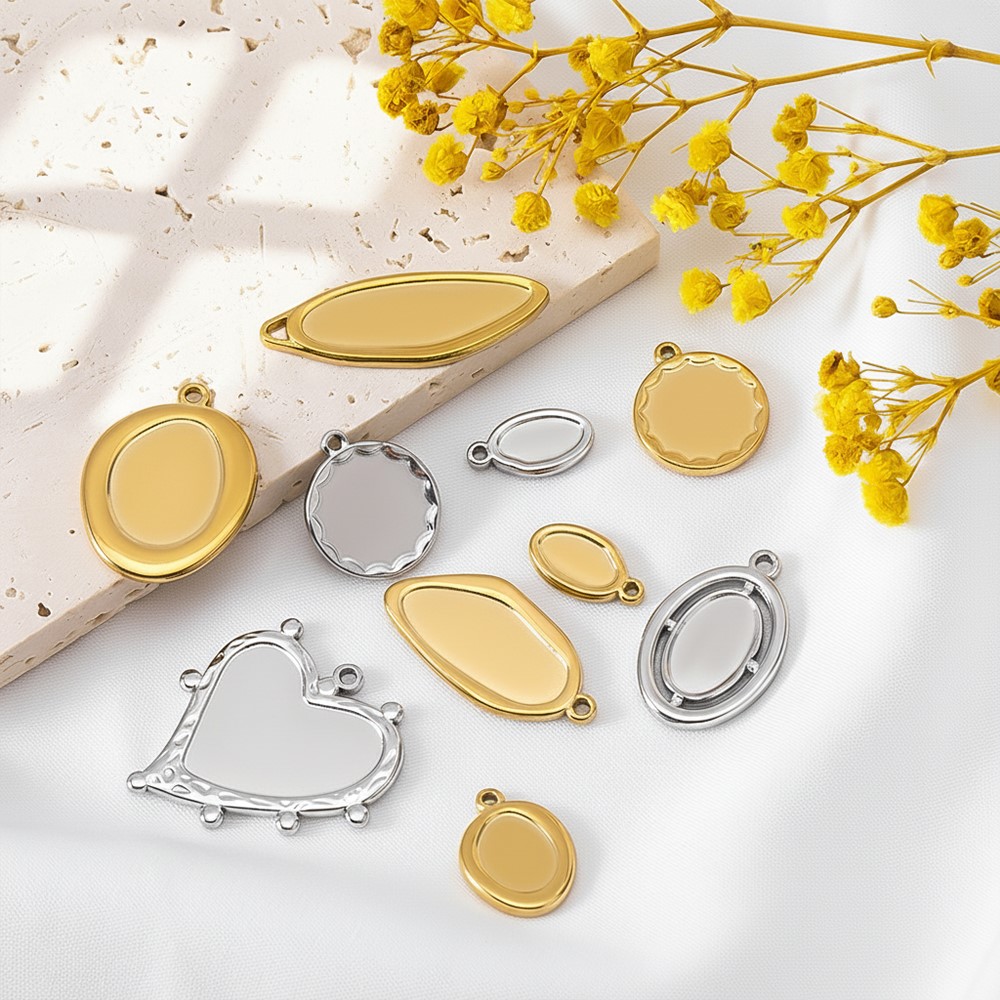 ถาดจี้สแตนเลสทรงไม่สมมาตร 5 ชิ - Resin Crafts Diy บทวิจารณ์และราคา