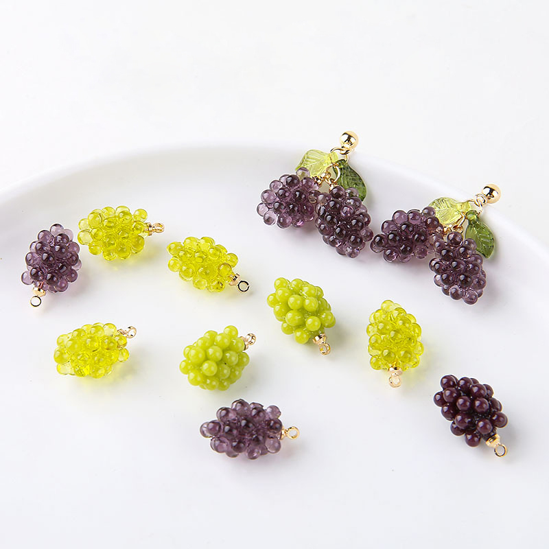 ชาร์มเรซิ่นรูปองุ่นน่ารัก 6 ชิ - Resin Craft Projects บทวิจารณ์และราคา