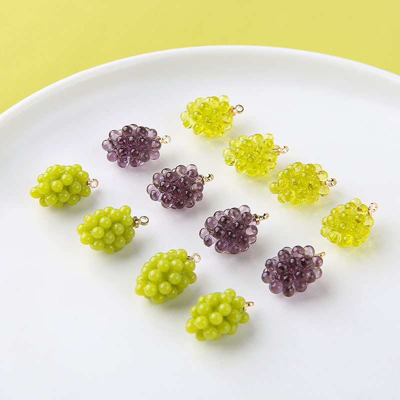 ชาร์มเรซิ่นรูปองุ่นน่ารัก 6 ชิ - Resin Craft Projects บทวิจารณ์และราคา