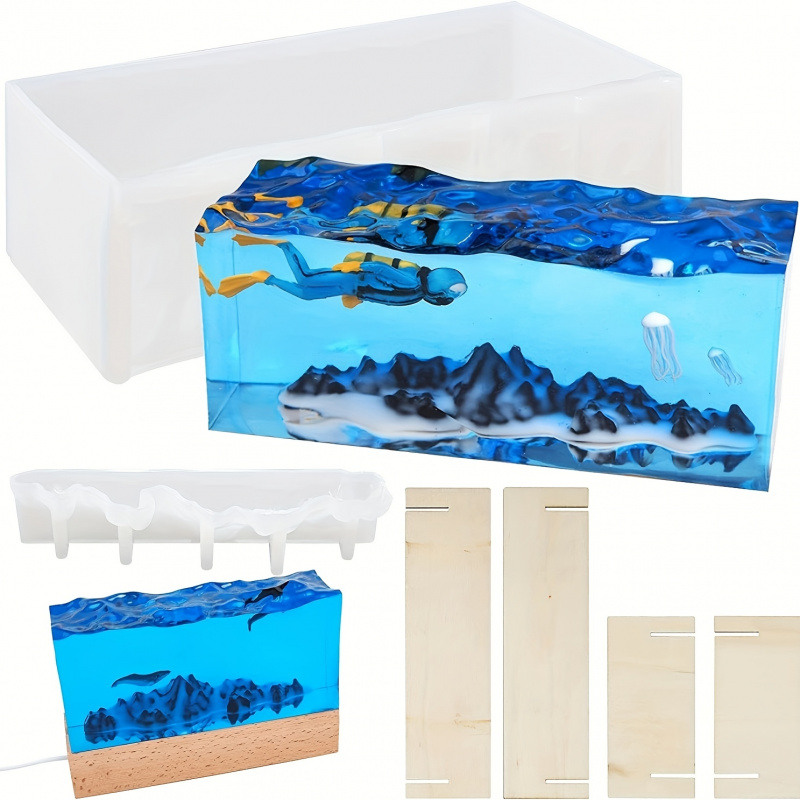 1 ชุดOcean Waveเรซินแม่พิมพ์อี - Resin Ocean Wave Mold บทวิจารณ์และราคา