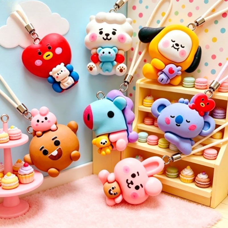 ชุด 7 ชิ้น BT21 ชาร์มการ์ตูนเร - Resin Craft Projects บทวิจารณ์และราคา