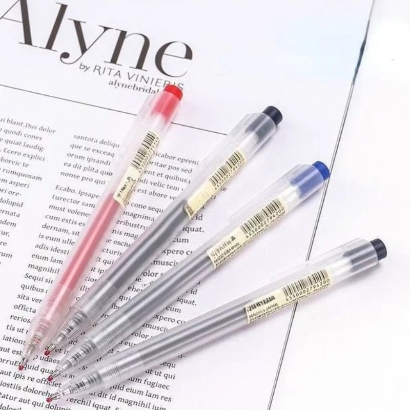 10 ชิ้น ปากกาแบบกดพร้อมไส้เติม - Muji Stationery Gel Pen บทวิจารณ์และราคา