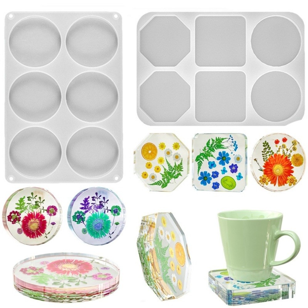 แม่พิมพ์ซิลิโคนสำหรับทำจานรองแ - Coaster Mold Round บทวิจารณ์และราคา