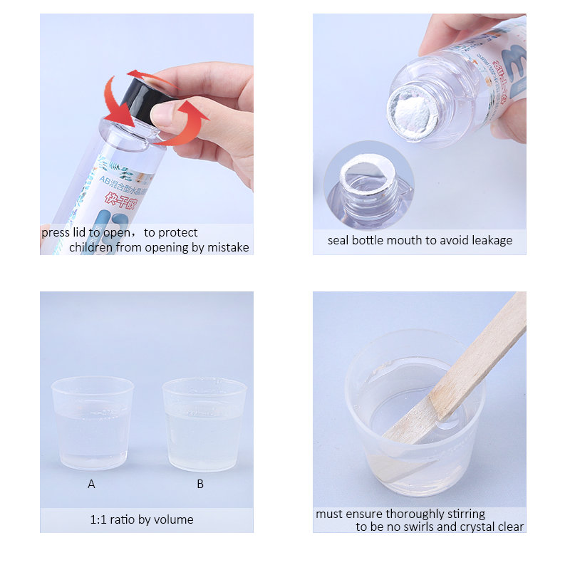 1:1 เรซินอีพ็อกซี่ใส Crystal C - Gold Foil Flakes บทวิจารณ์และราคา