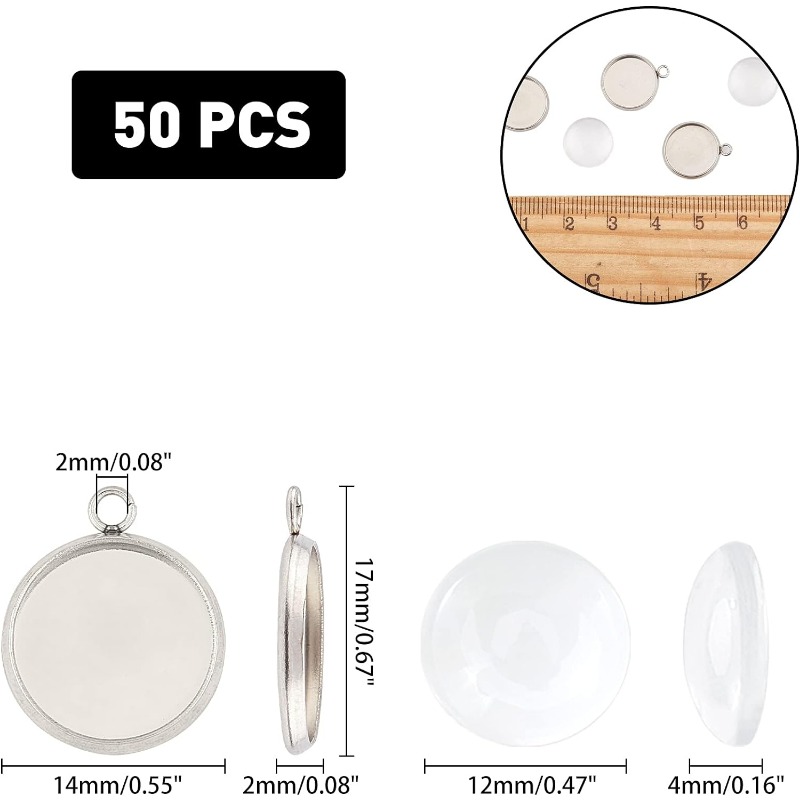 50 ชุดจี้เครื่องประดับ Cabocho - Bezels Set Pendant บทวิจารณ์และราคา